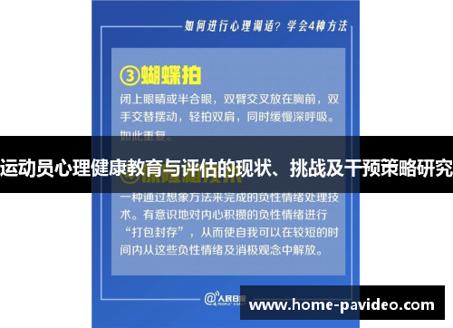 运动员心理健康教育与评估的现状、挑战及干预策略研究
