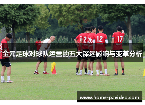 金元足球对球队运营的五大深远影响与变革分析